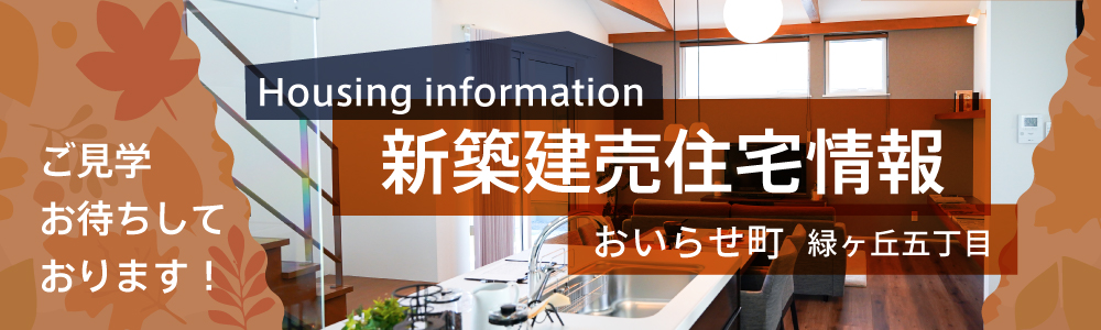 おいらせ町緑ヶ丘五丁目 新築建売住宅見学情報