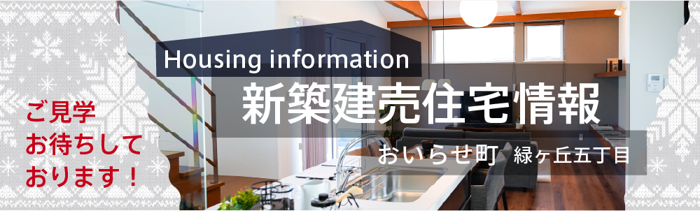 おいらせ町緑ヶ丘五丁目 新築建売住宅見学情報